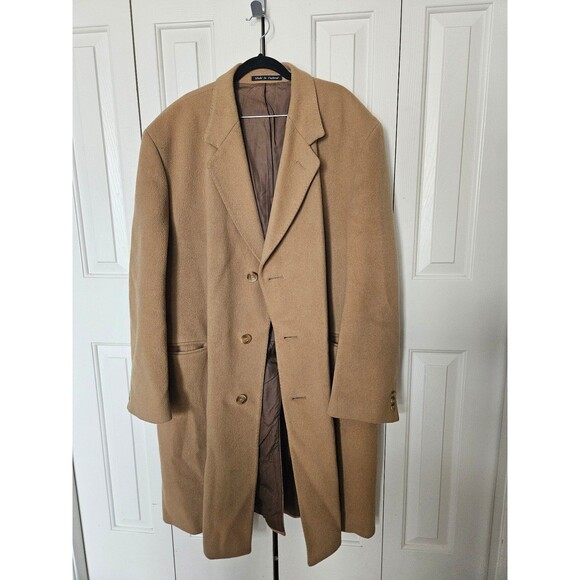 Vintage Austin Arnold of England wool cashmere camel maxi coat XL XXL 2X - Picture 9 of 12